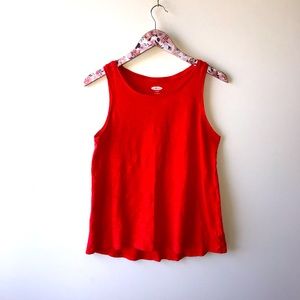 Old navy red athletic tank top Women’s size small
